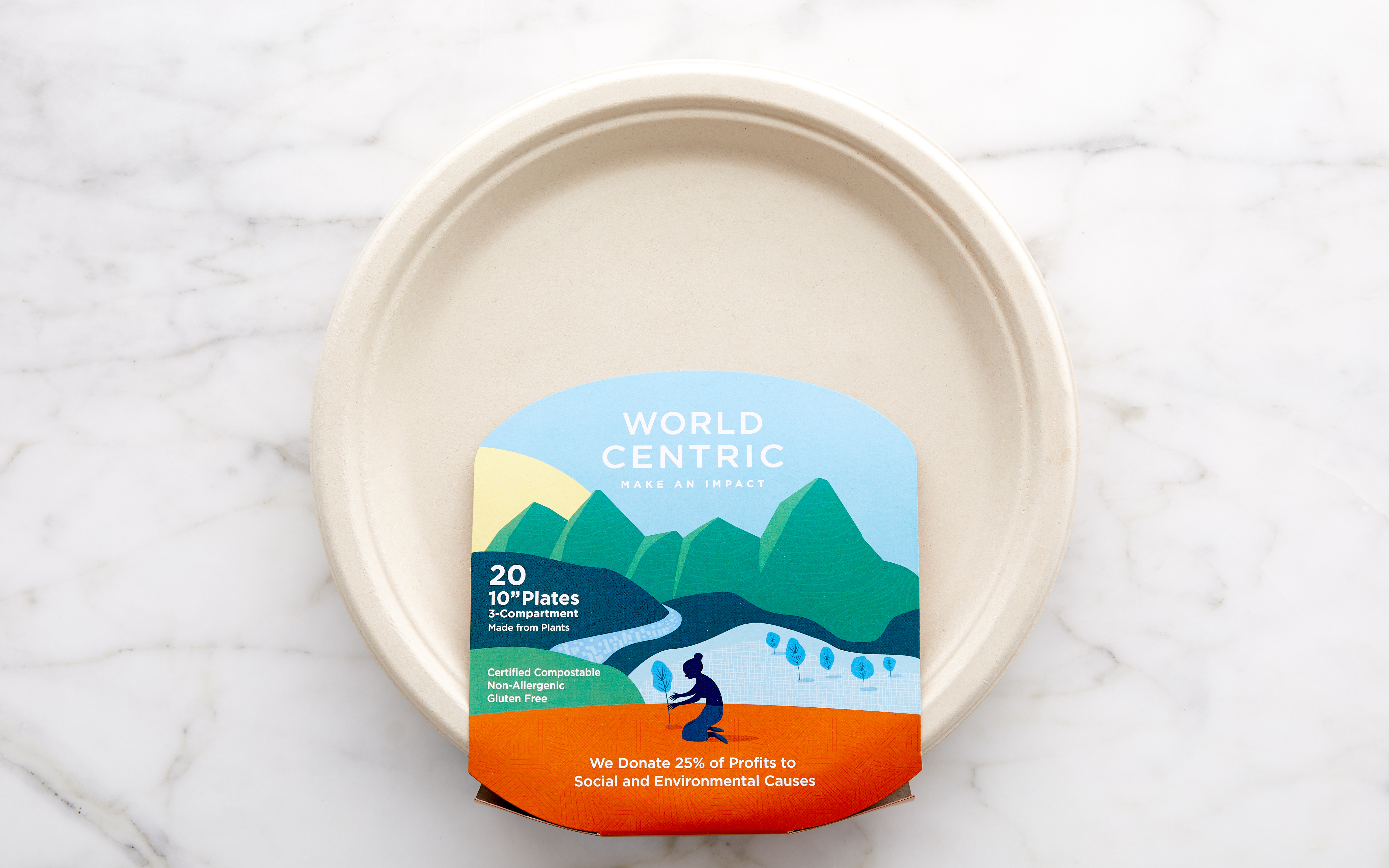 9" Compostable Plates - World Centric - SF Bay | Good Eggs